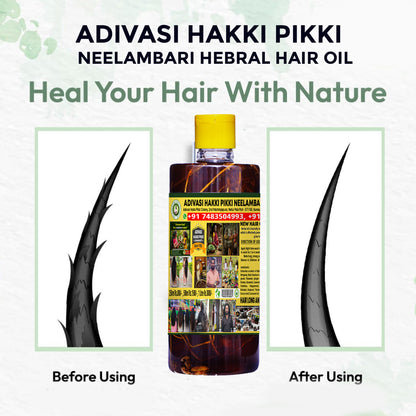 Adivasi Neelambari Herbal Hair Oil | Natural Hair Growth & Hair Fall Control | Kesha Amrit